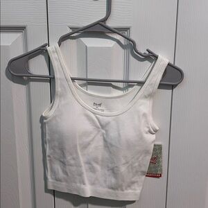 White cropped tank NWT